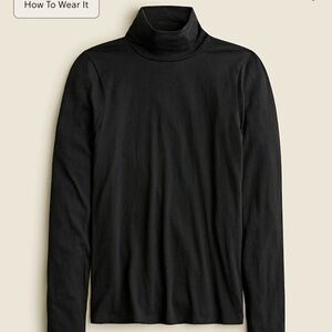 J. Crew tissue crepe turtleneck NWT